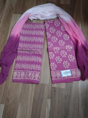 Cotton Suit Chiffon Dupatta